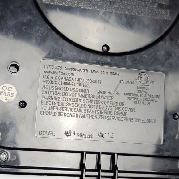 Melitta 10-Cup Thermal Drip Coffeemaker Model 46894 In Black Stainless Steel - Picture 9 of 10